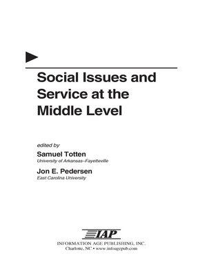 cover image of Social Issues and Service at the Middle Level